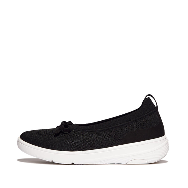 SUPER-Q BOW KNIT BALLERINAS