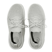 SUPER-Q KNIT SLIP-ON LACED TRAINERS - ARCTIC GREY/SILVER