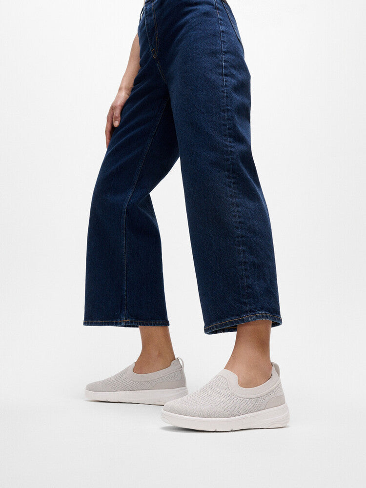 SUPER-Q KNIT SLIP-ONS -ARCTIC GREY/SILVER