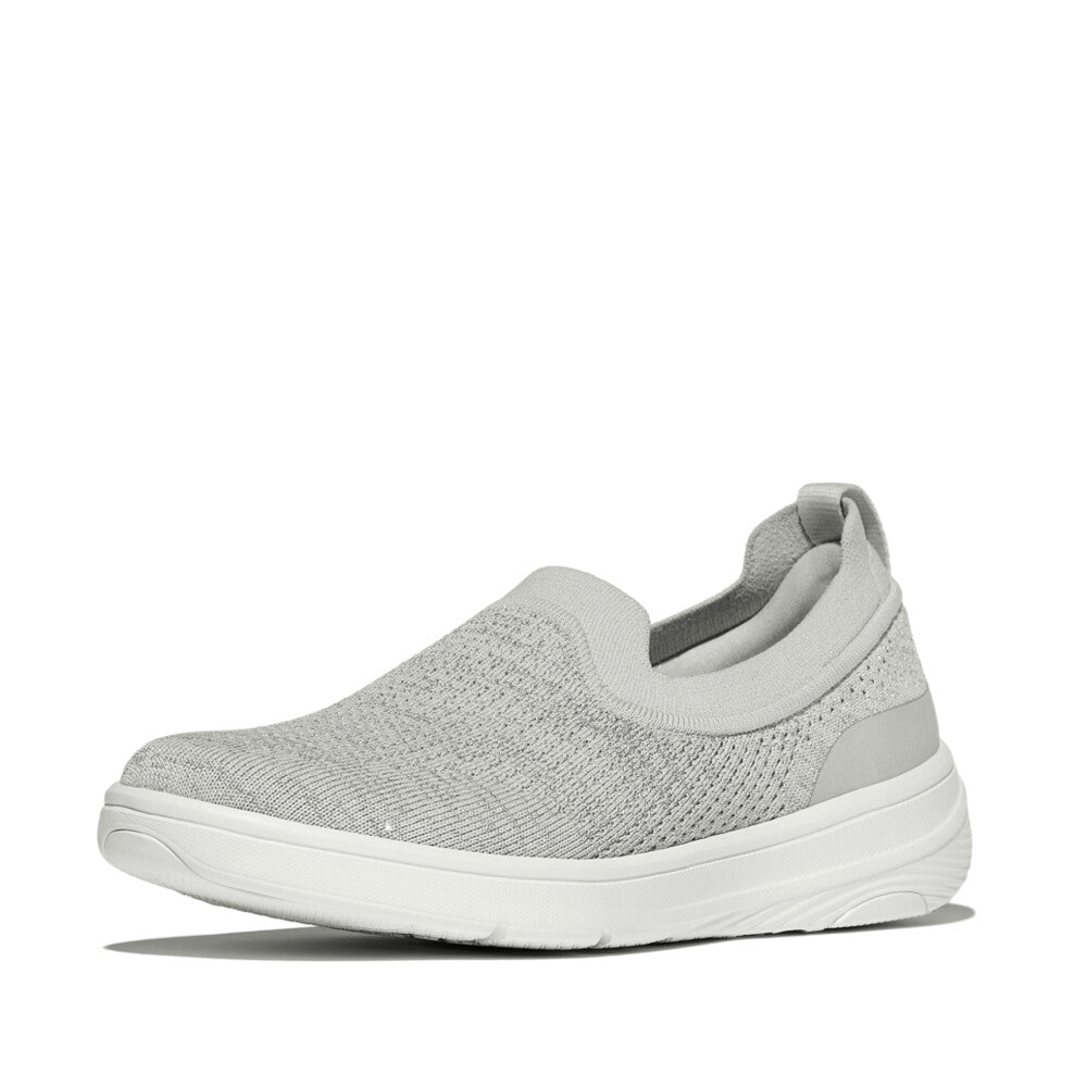 SUPER-Q KNIT SLIP-ONS -ARCTIC GREY/SILVER