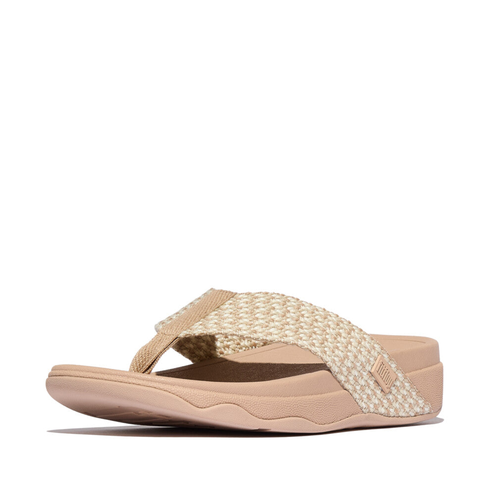 SURFA MULTI-TONE WEBBING TOE-POST SANDALS - CLASSIC BEIGE (HH2-B41)