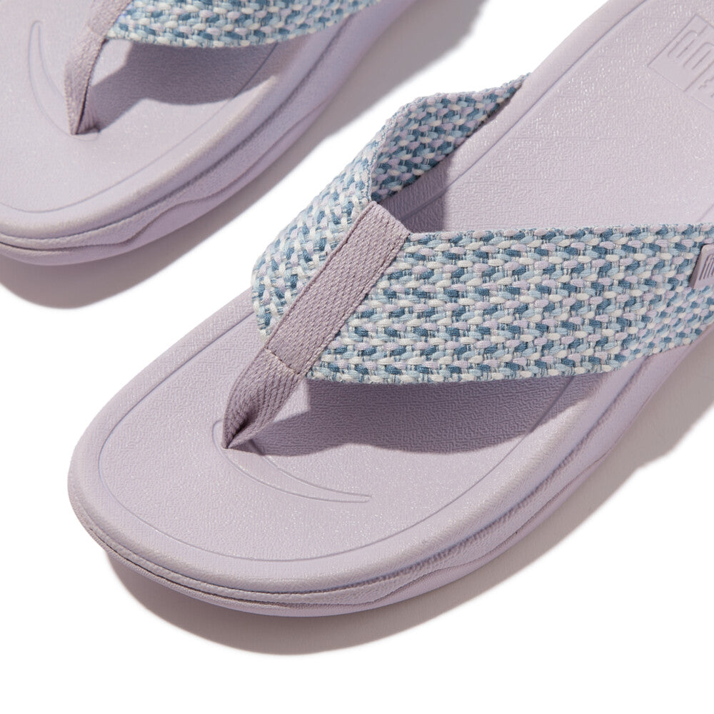 SURFA MULTI-TONE WEBBING TOE-POST SANDALS - COOL LILAC (HH2-C99)