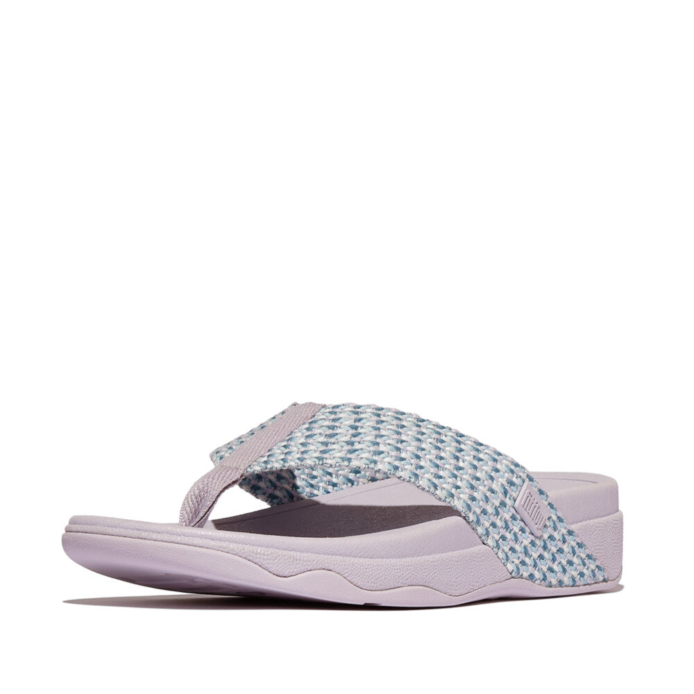 SURFA MULTI-TONE WEBBING TOE-POST SANDALS - COOL LILAC (HH2-C99)