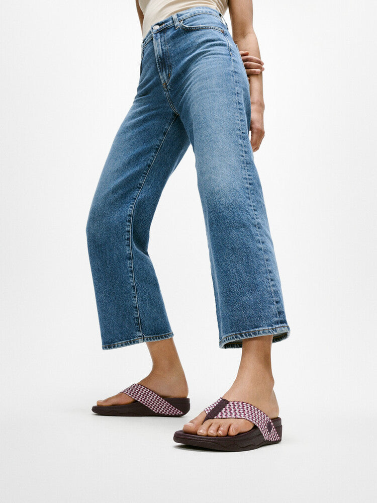 SURFA MULTI-TONE WEBBING TOE-POST SANDALS - PLUMBERRY (HH2-C88)