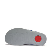 SURFER MENS LEATHER/MESH CROSS SLIDES - OCEAN BLUE