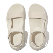 SURFF TWO-TONE WEBBING/LEATHER BACK-STRAP SANDALS - PARIS BEIGE (HK1-A99)
