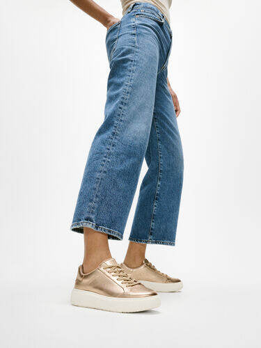 RTG METALLIC-LEATHER TRAINERS