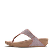 LULU SHIMMERGLITZ TOE-POST SANDALS