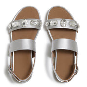 GRACIE ULTRA-JEWEL LEATHER BACK-STRAP SANDALS