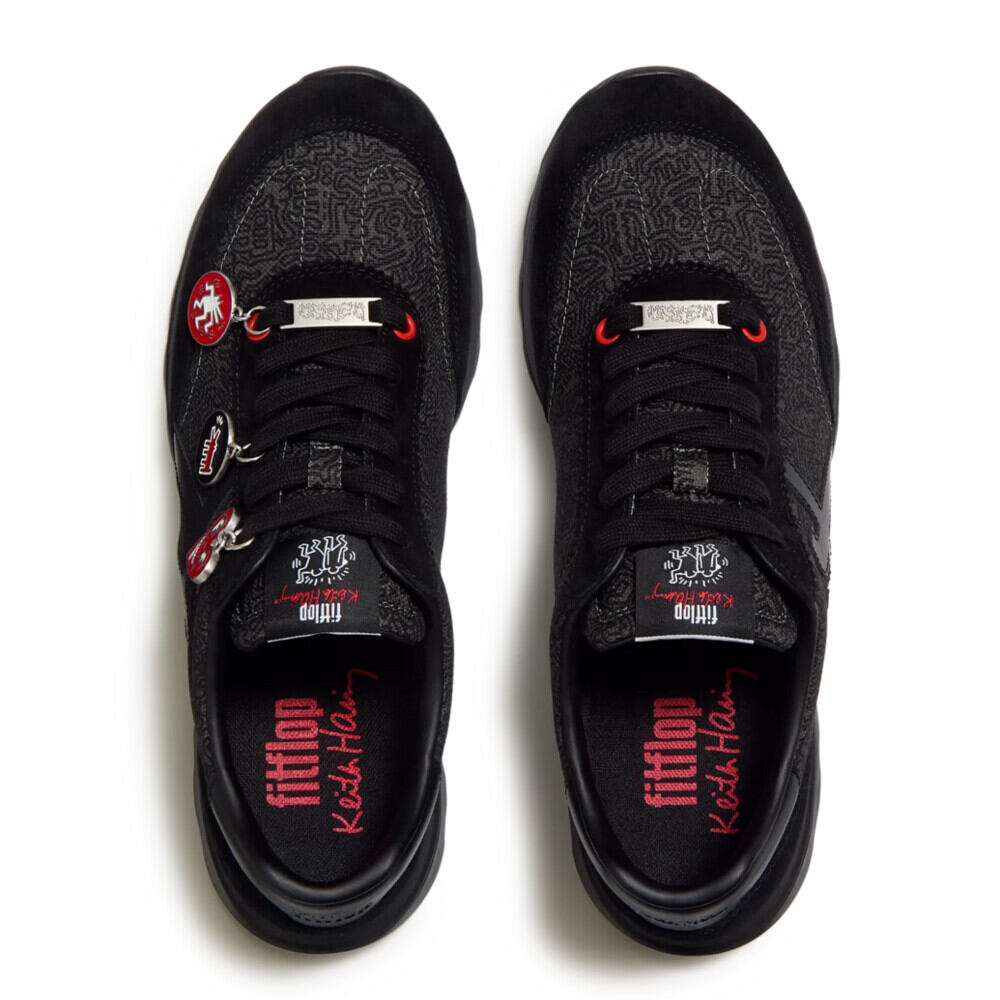FITFLOP X KEITH HARING RETRO-Q FF MENS TRAINERS