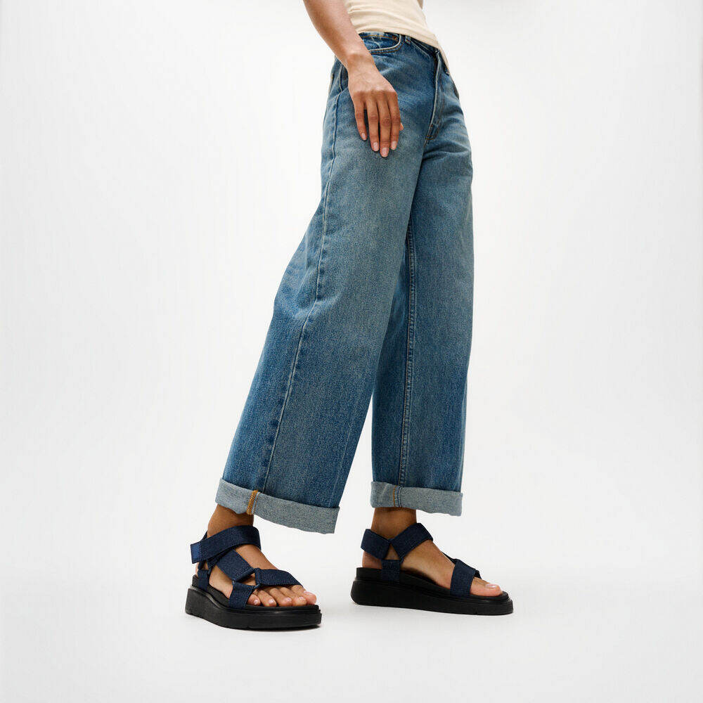 GEN-FF ADJUSTABLE DENIM BACK-STRAP SANDALS
