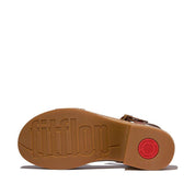 PLATFFORMS V-WEAVE/CORK HEELED ANKLE-STRAP SANDALS