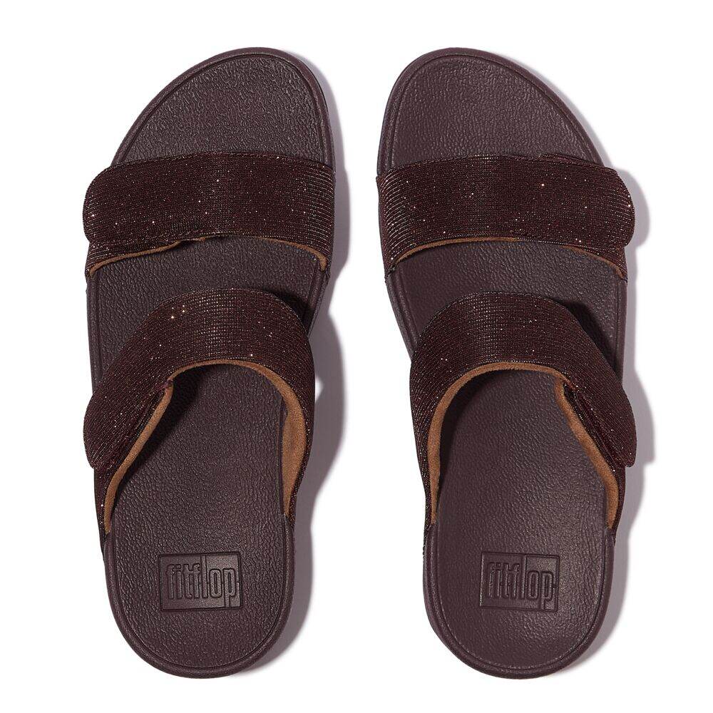 LULU ADJUSTABLE SHIMMERLUX SLIDES