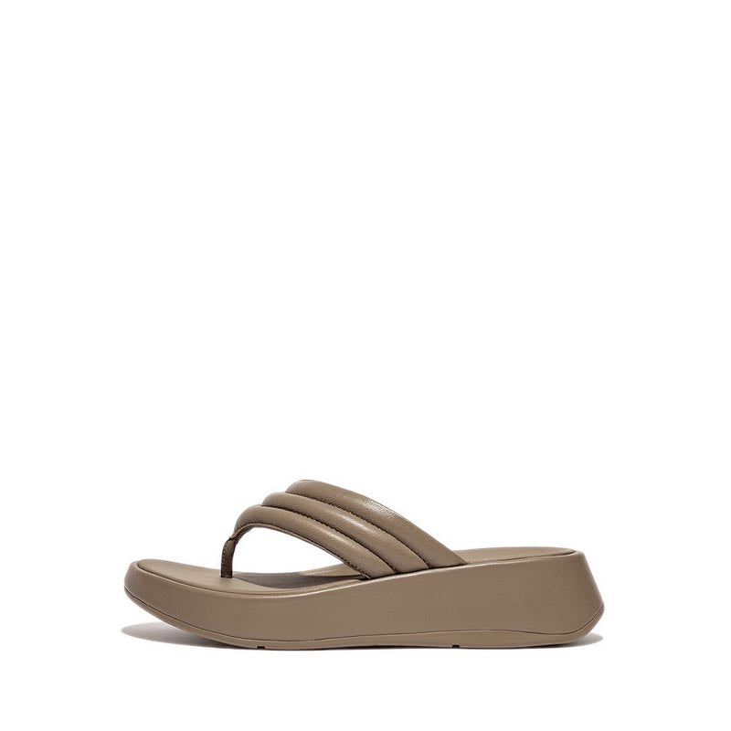 F-MODE PADDED LEATHER FLATFORM TOE-POST SANDALS – FitFlop Philippines