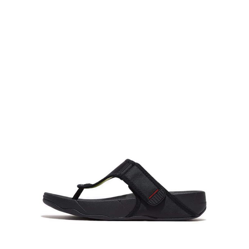 Fitflop Trakk II Men's Water-Resistant Toe-Post Sandals - Black ...