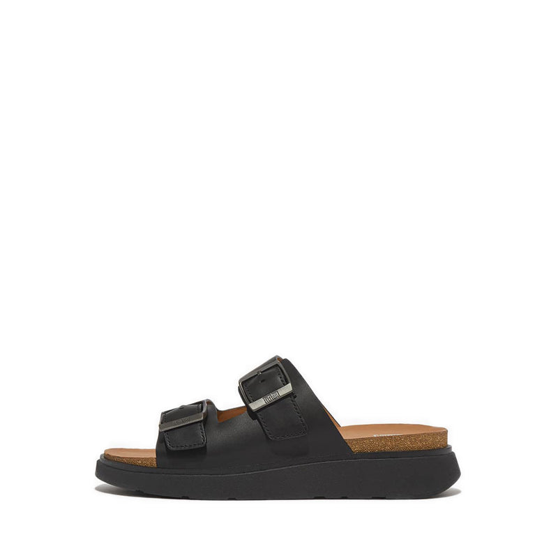 GEN-FF BUCKLE TWO-BAR LEATHER SLIDES – FitFlop Philippines